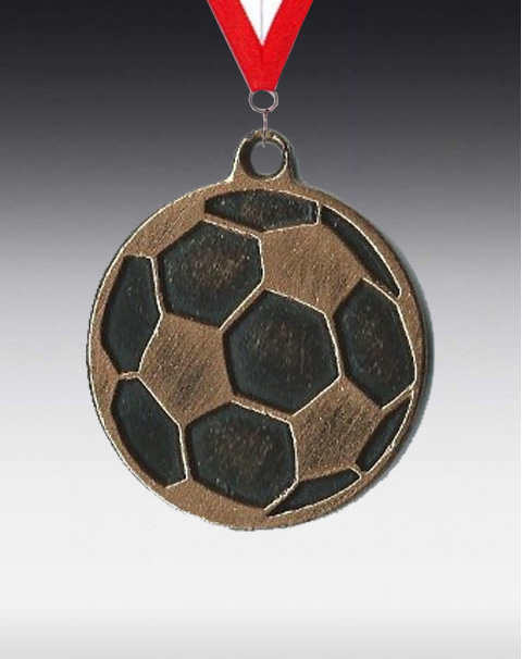 Fussball Medaille Ball mit Band D:50mm Fussball Medaille Ball mit Band D:50mm