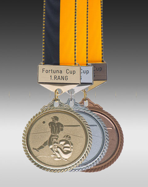 Premium Medaille Baseball mit Barette Premium Medaille Baseball mit Barette