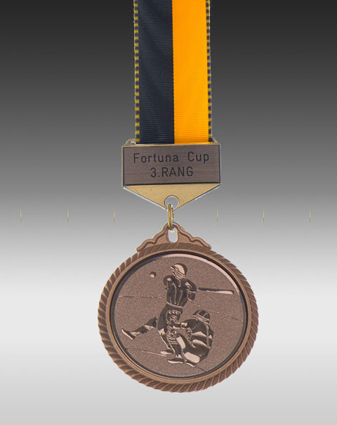 Premium Medaille Baseball mit Barette Premium Medaille Baseball mit Barette