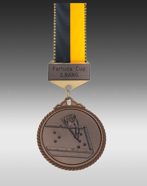 Premium Medaille Billard mit Barette Premium Medaille Billard mit Barette