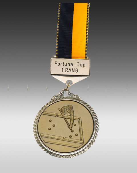 Premium Medaille Billard mit Barette Premium Medaille Billard mit Barette