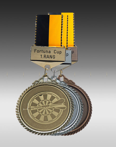 Premium Medaille Dart mit Barette Premium Medaille Dart mit Barette