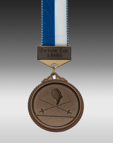 Premium Medaille Fechten mit Barette Premium Medaille Fechten mit Barette