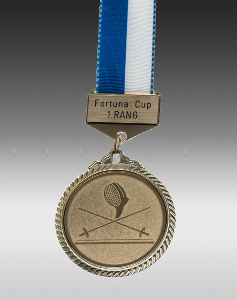 Premium Medaille Fechten mit Barette Premium Medaille Fechten mit Barette