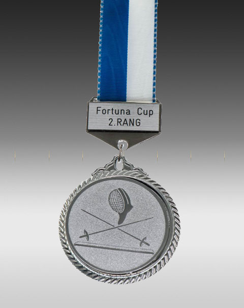 Premium Medaille Fechten mit Barette Premium Medaille Fechten mit Barette