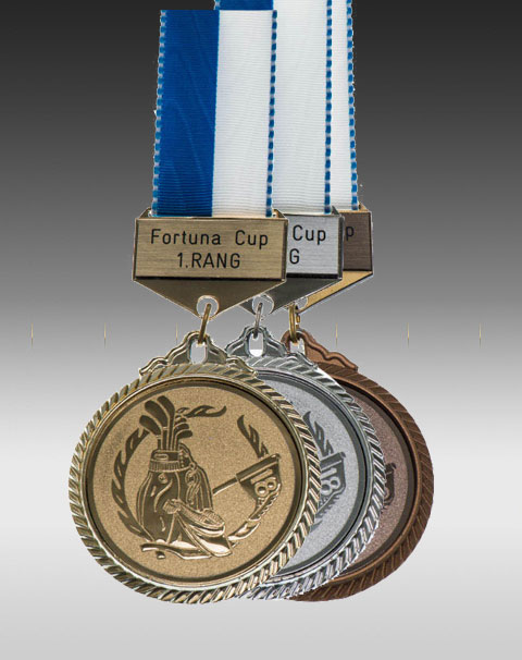 Premium Medaille Golf mit Barette Premium Medaille Golf mit Barette