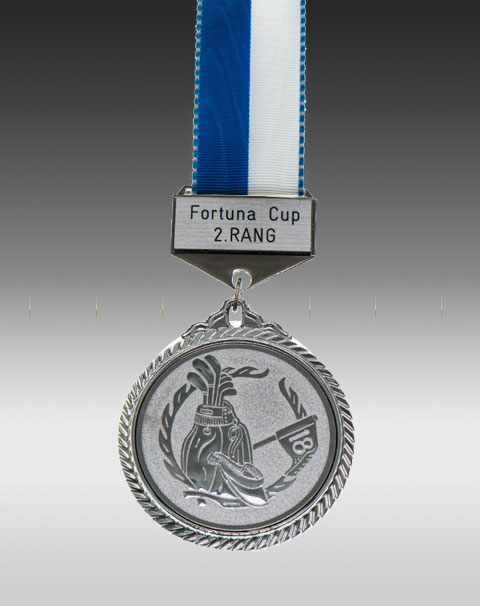 Premium Medaille Golf mit Barette Premium Medaille Golf mit Barette