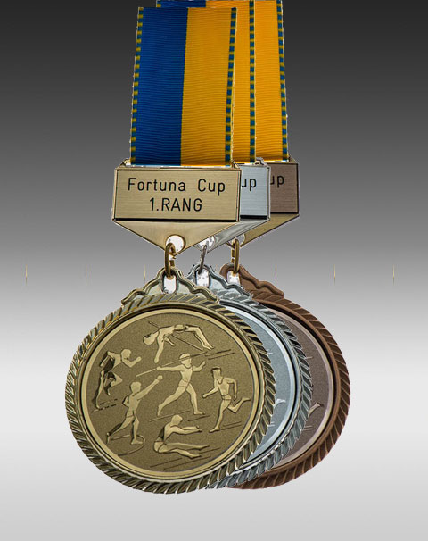 Premium Medaille Leichtathletik mit Barette Premium Medaille Leichtathletik mit Barette
