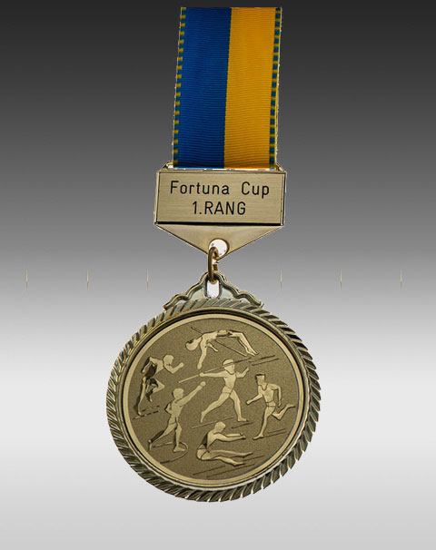 Premium Medaille Leichtathletik mit Barette Premium Medaille Leichtathletik mit Barette