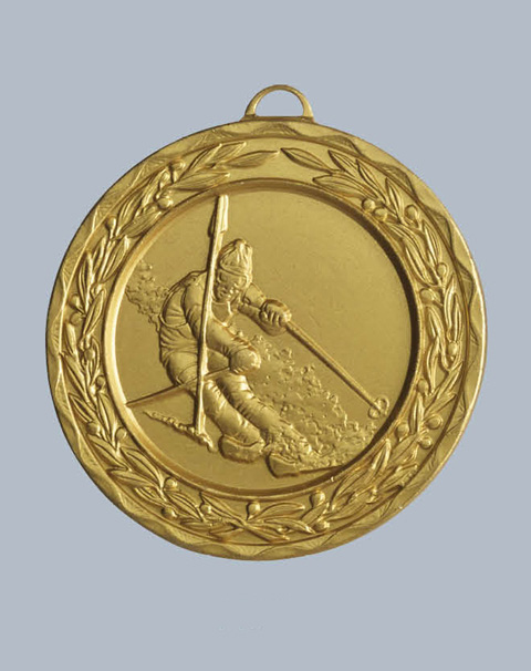 Reliefmedaille Ski Slalom D:50mm  Reliefmedaille Ski Slalom D:50mm