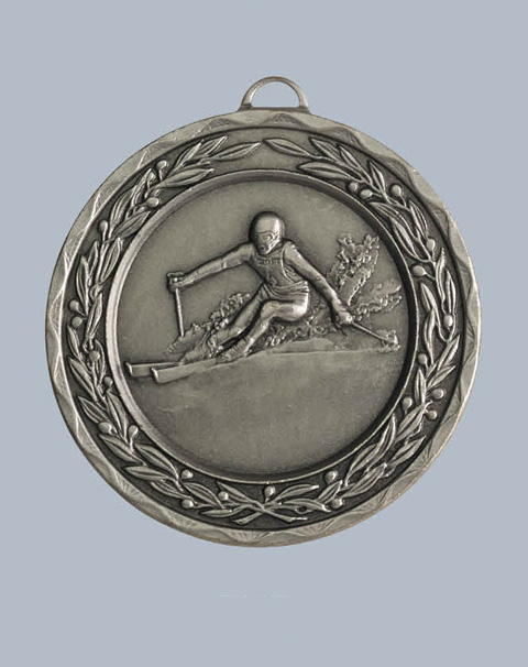 Reliefmedaille Ski Abfahrt D:50mm  Reliefmedaille Ski Abfahrt D:50mm