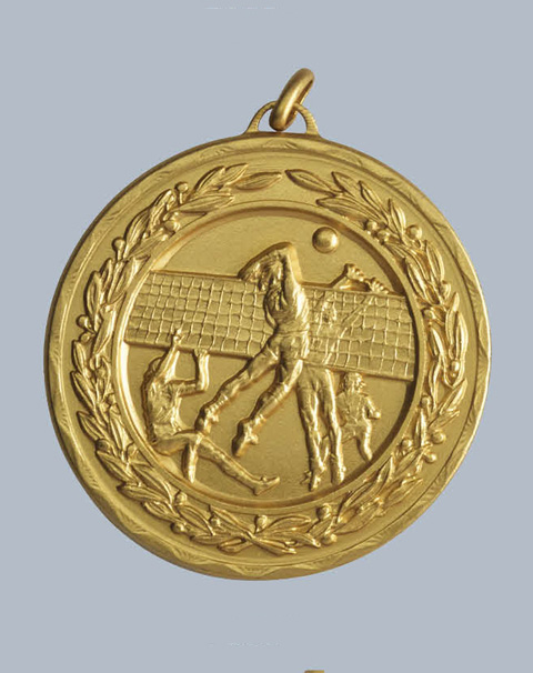 Reliefmedaille Volleyball I D:50mm  Reliefmedaille Volleyball I D:50mm