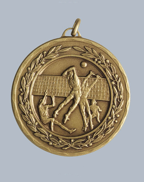 Reliefmedaille Volleyball I D:50mm  Reliefmedaille Volleyball I D:50mm